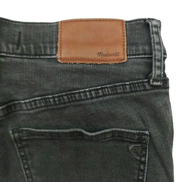 Madewell 9" High Riser Skinny Skinny Jeans Womens 25 Black Stretch Raw Hem - Picture 9 of 12